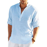 Casual Linen Shirt Short Sleeve